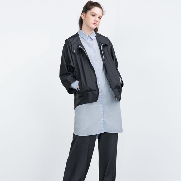 zara water resistant jacket